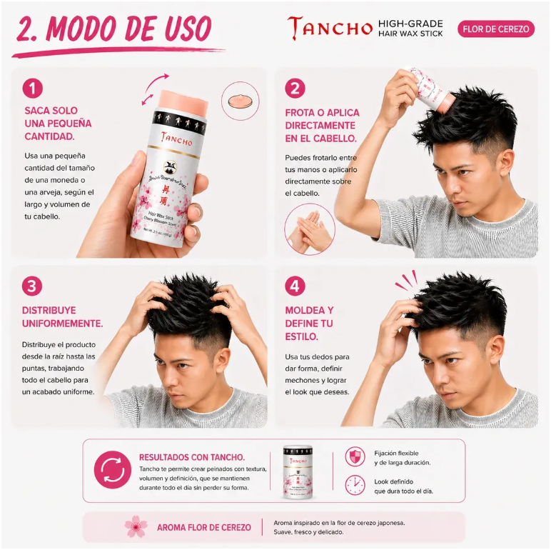 Cera Cabello Gatsby Tancho Flor De Cerezo Aroma Suave 100g